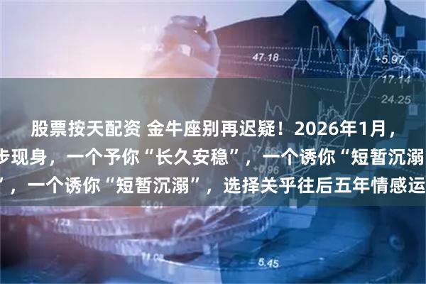 股票按天配资 金牛座别再迟疑！2026年1月，“正缘”与“孽缘”将同步现身，一个予你“长久安稳”，一个诱你“短暂沉溺”，选择关乎往后五年情感运势！